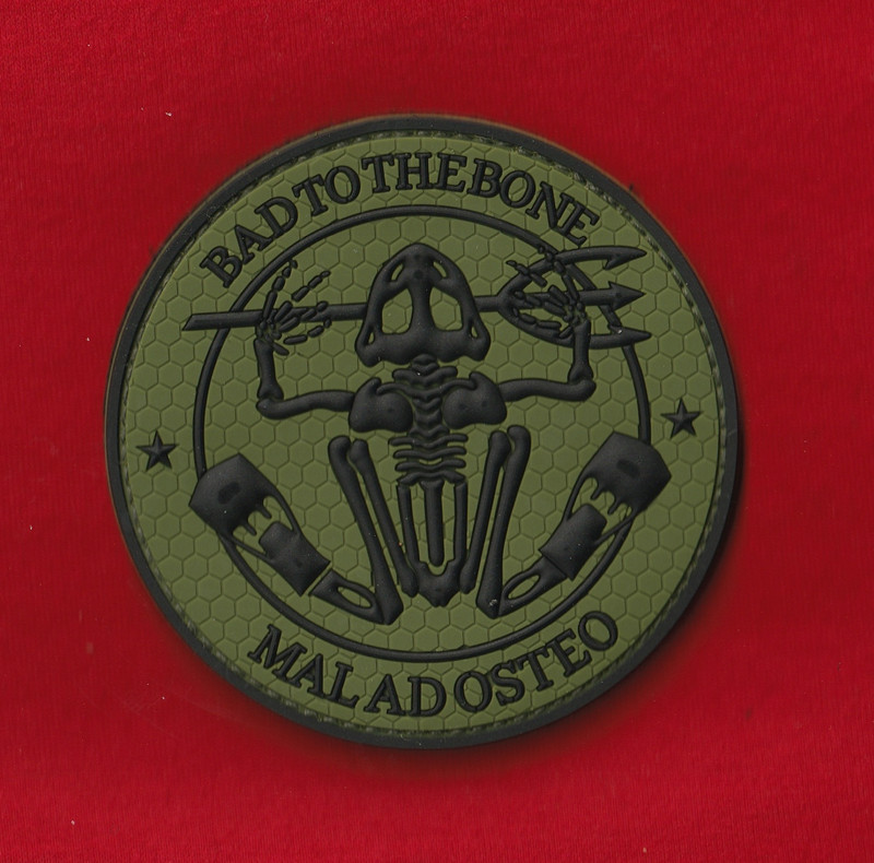 Vintage 3D PVC Hook Patch Navy SEAL Team 6 DEVGRU BUD/S UDT MAL AD OSTEO Fins