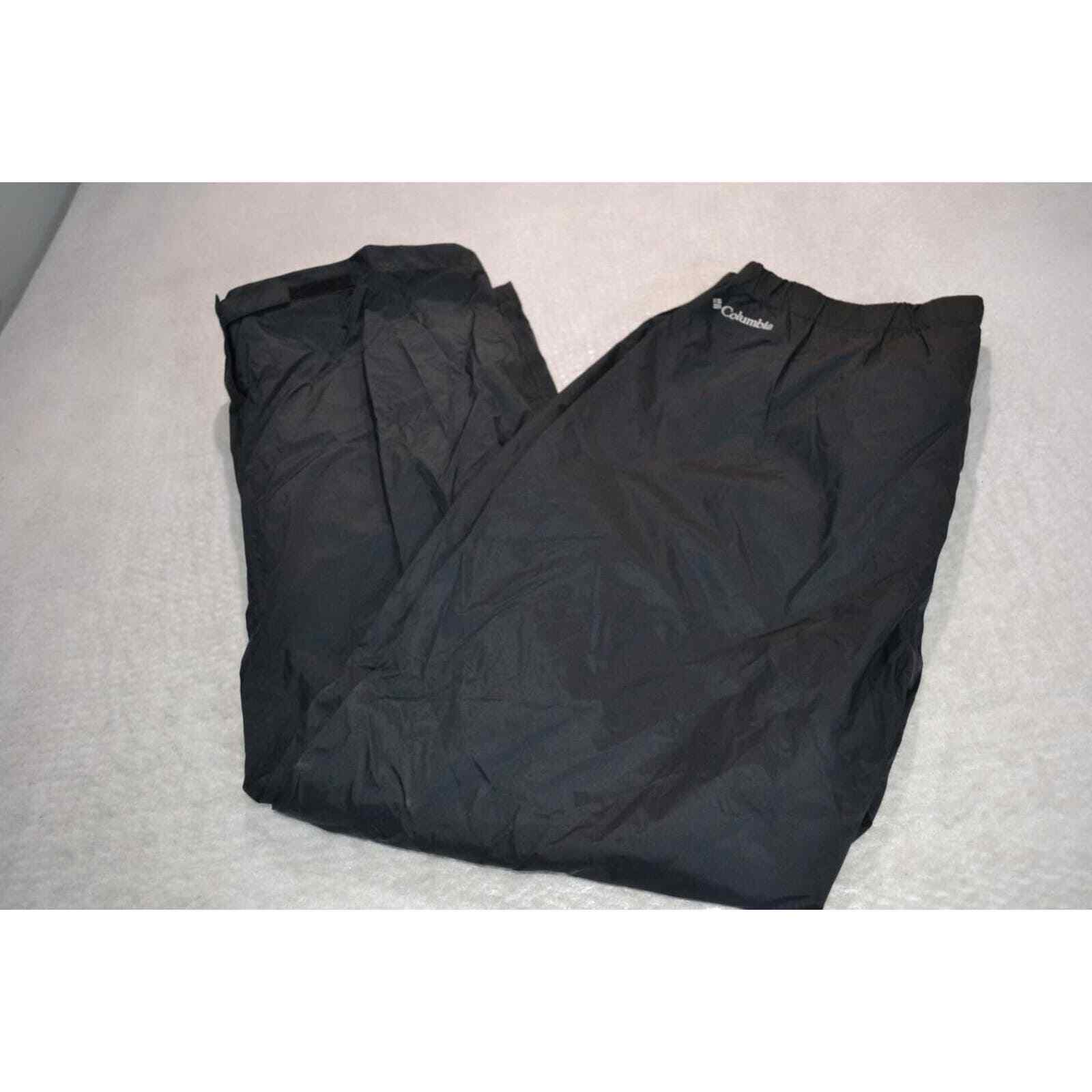 47485-a Columbia Stormwear Pants Ski Waterproof Black Nylon Size 1X Mens
