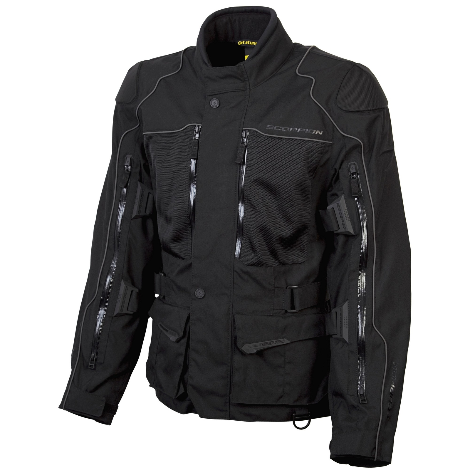Scorpion Yosemite Mens Textile Motorcycle Jacket Black SM