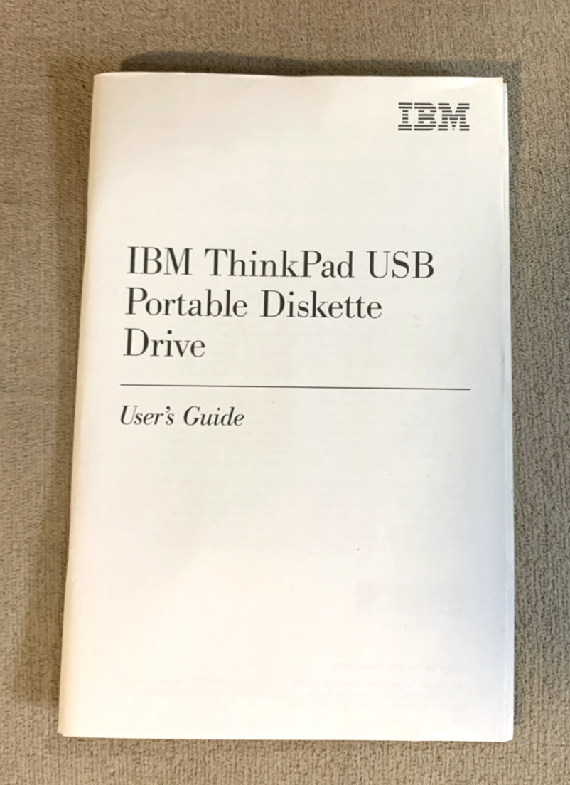 IBM ThinkPad USB Portable Diskette Drive & Accessories