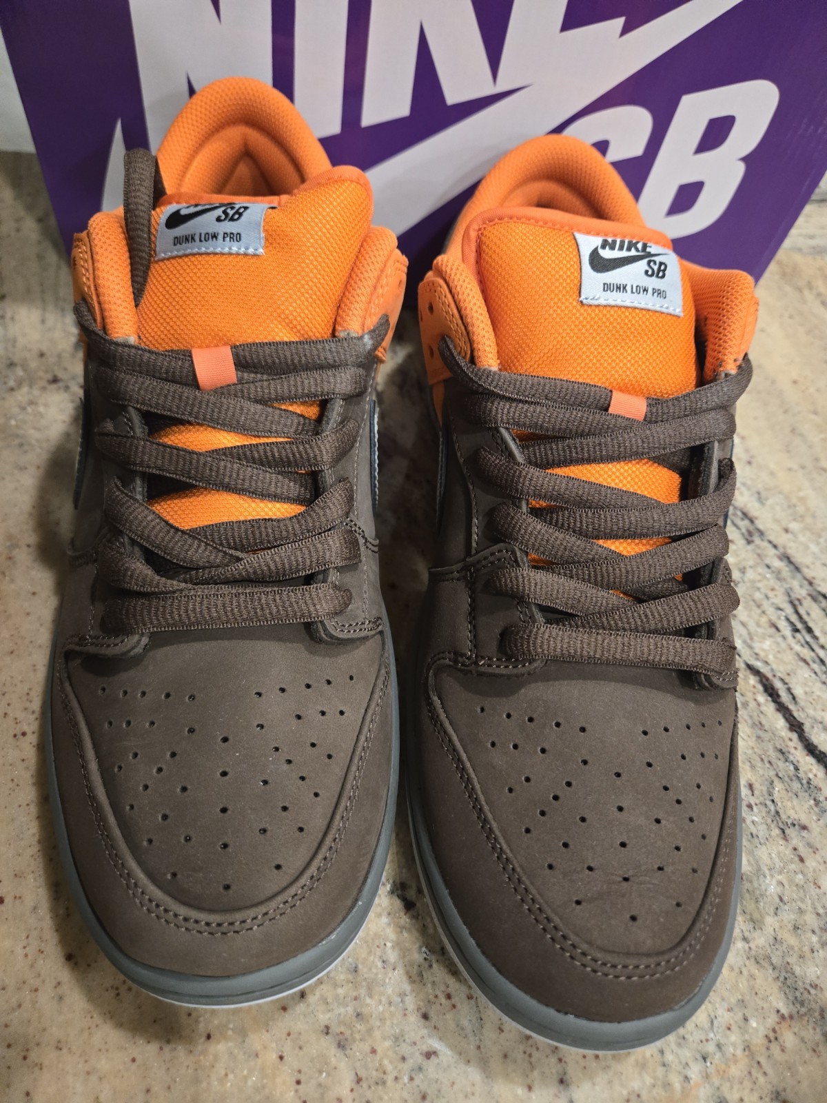 Nike SB Dunk Low Pro Men's Skate Shoes Orange Medium Skateboarding US Size 12