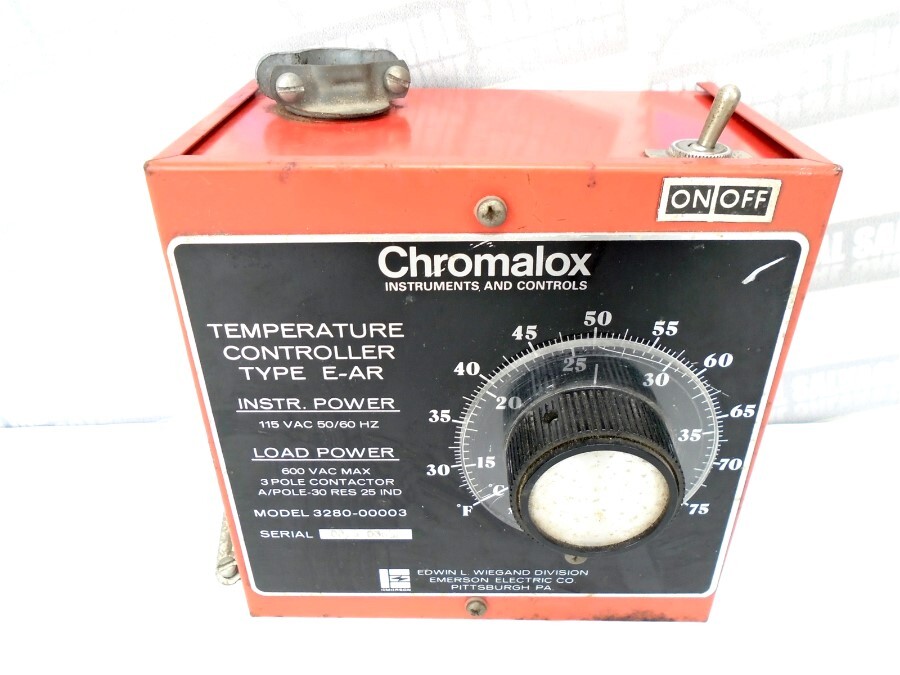 CHROMALOX - 3280-00003 TEMPERATRURE CONTROLLER - Type E-AR 600V Load 115V Instr