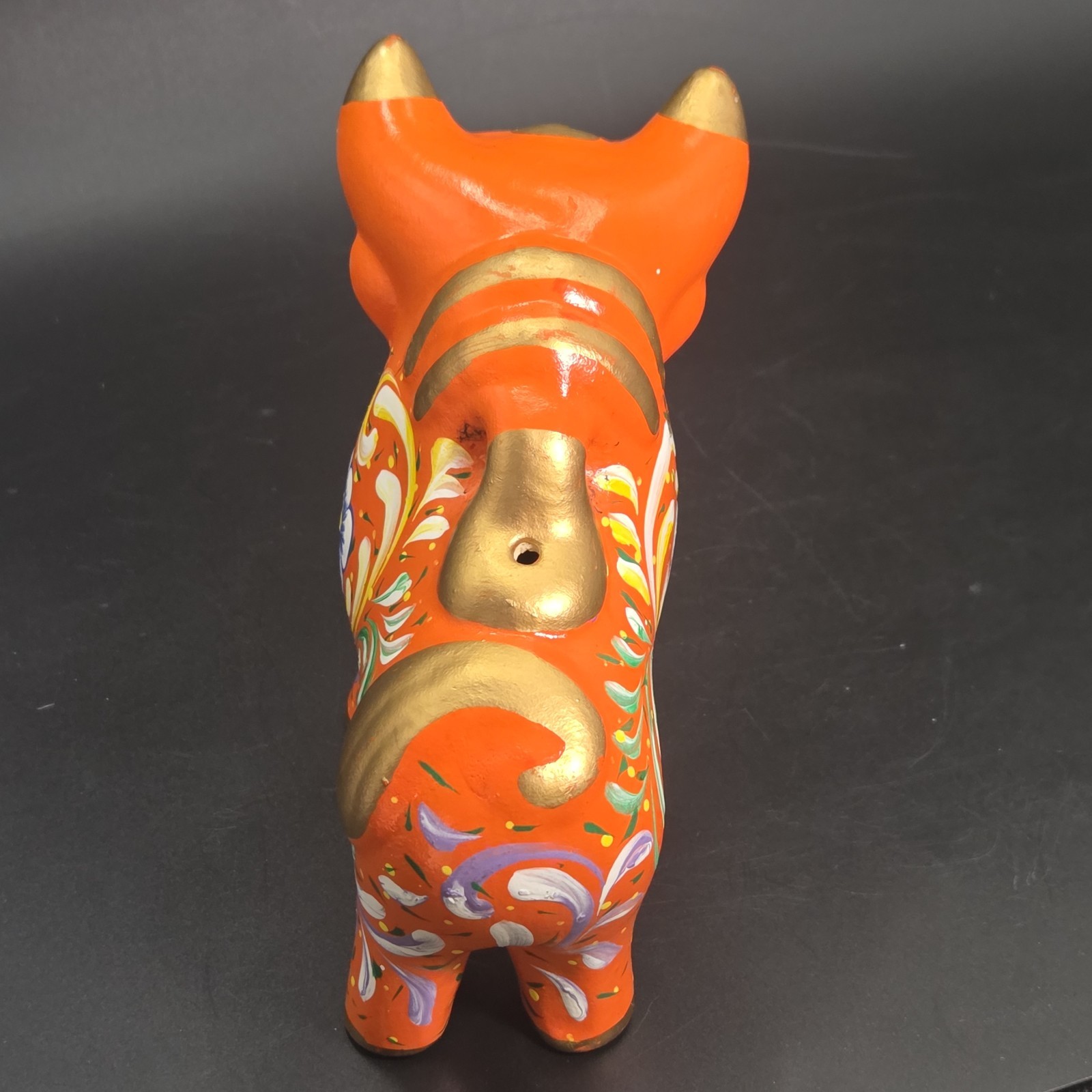 Torito de Pucará Peruvian Red Ceramic Pucara Bull 4.7" Tall Folk Art Ceramic