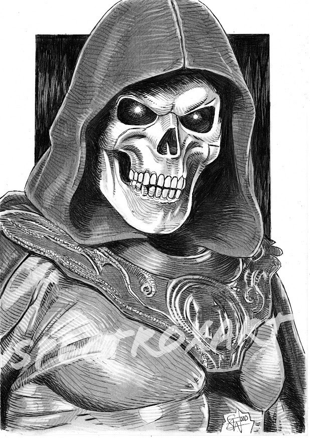 ORIGINAL ART "Skeletor" by Spectroxart