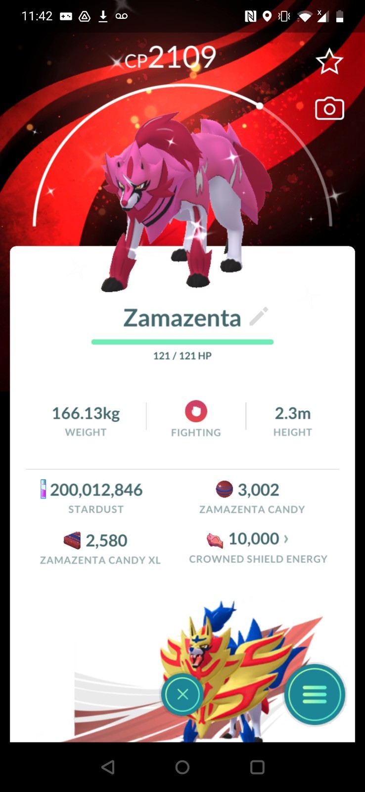 Shiny Zamazenta Special Background - Pokemon TRADE GO