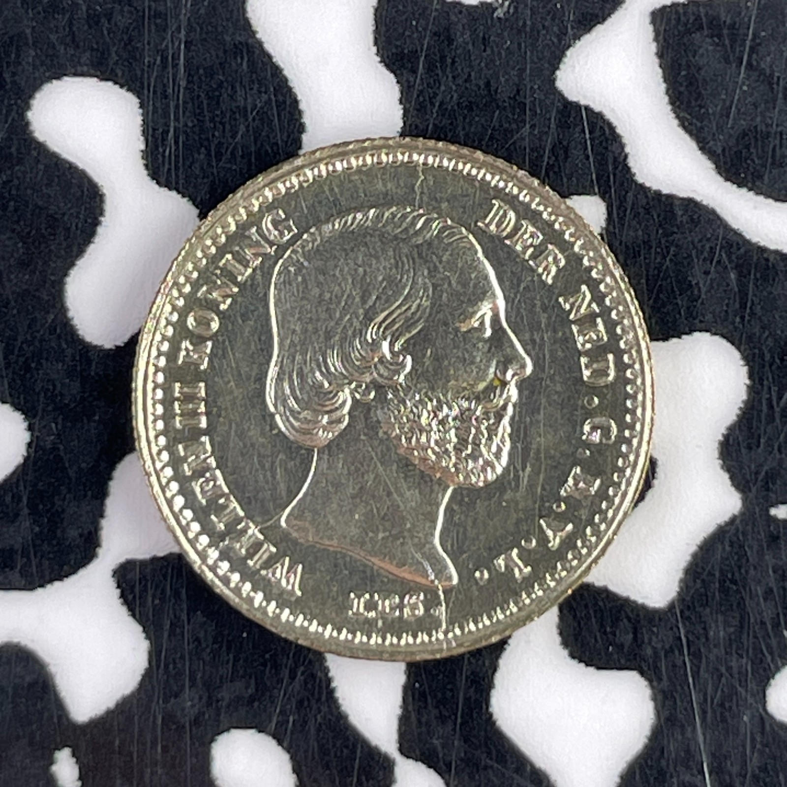 1859 Netherlands 5 Cents Lot#F2550 Silver! High Grade! Beautiful!
