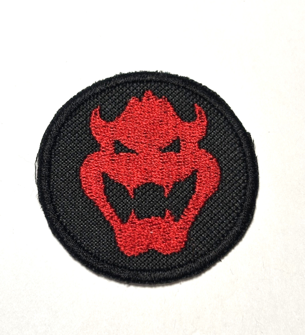Bowser Patch Super Mario Bros Patch, Iron On/Sew On Nintendo