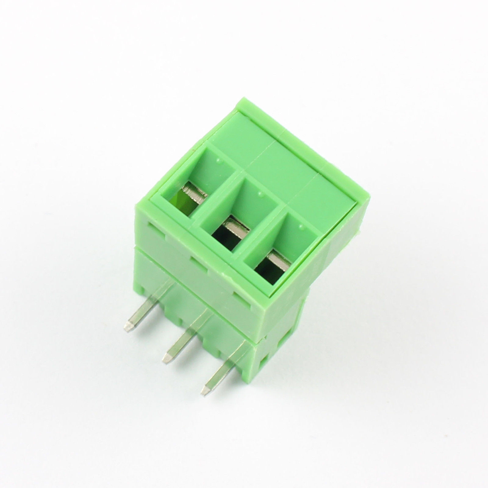10Pcs 5.08mm 3 Pin Right Angle Screw Terminal Block Pluggable Plug Connector