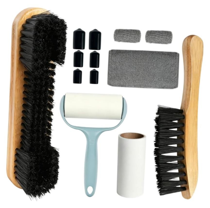 11pices Billiard Table Cleaning Set - 2 Wooden Brushes, a Cue 7