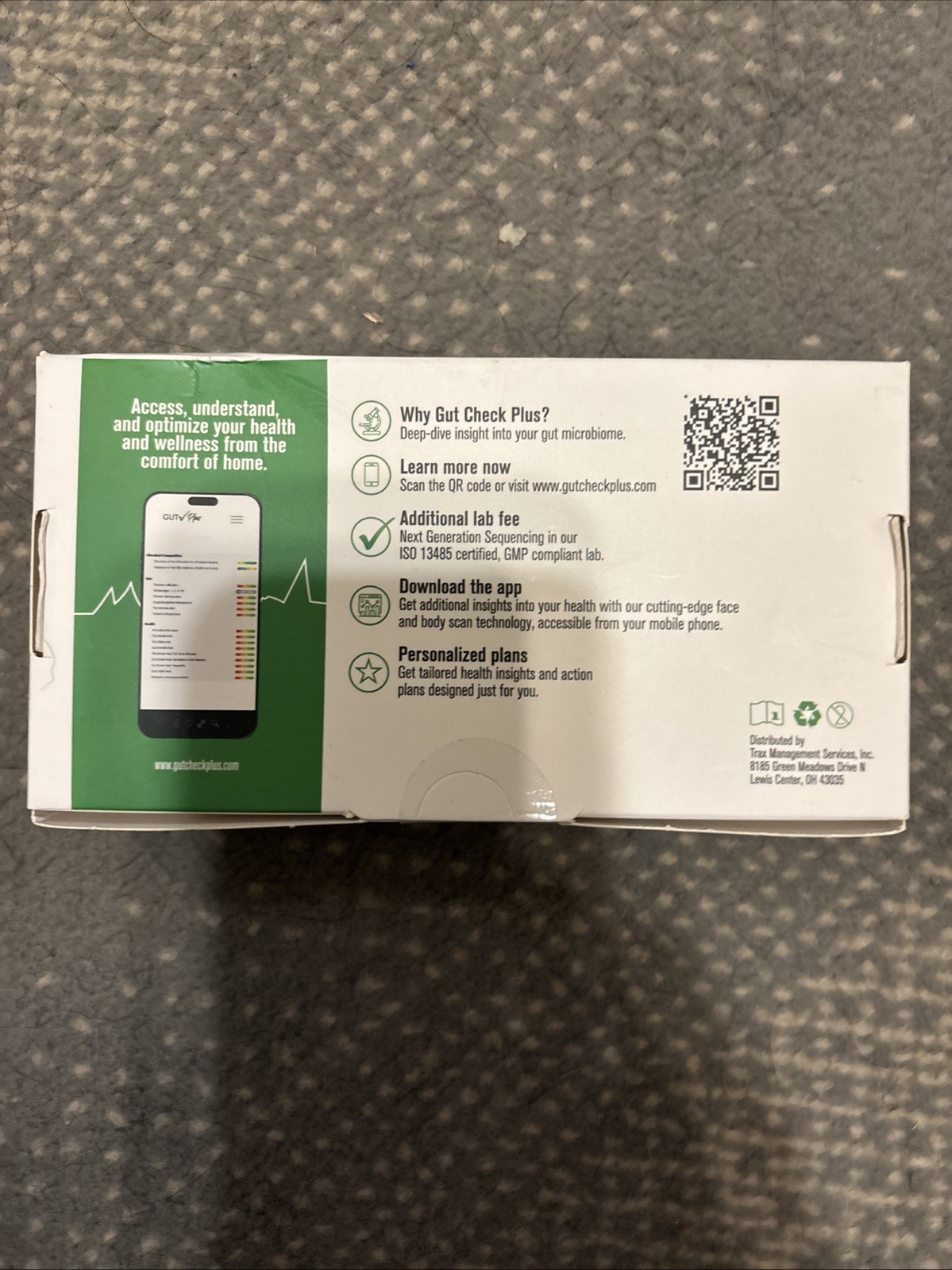 Gut Check Plus Gut Microbiome Test Blue - Additional Lab Fee