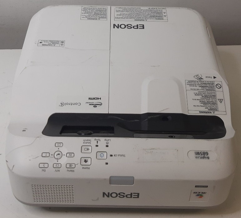 Epson BrightLink 685Wi Projector 3500 Lumens 1280x800 2402 Lamp Hours NO REMOTE