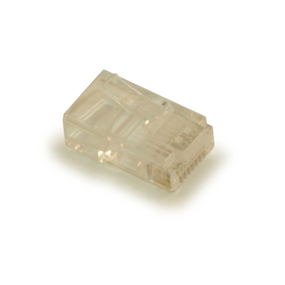 RJ45 Modular Plugs for CAT5/CAT5E Solid Wire Pack of 100