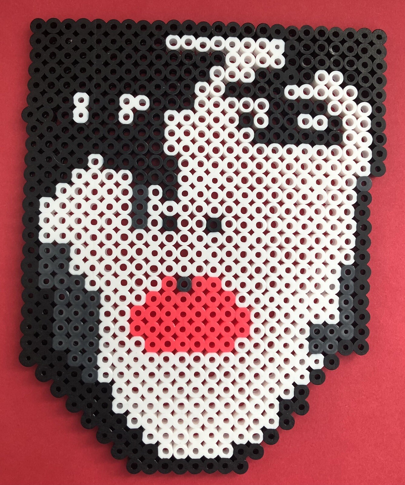 Paul Stanley KISS Rock Band Guitar Perler Bead Pixel Art Handmade Fused 6"x4.5"