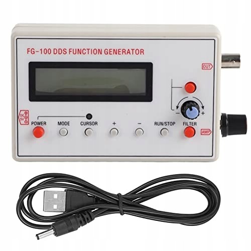 Rosfix DDS Function Generator FG-100 | 1Hz | 500kHz | Sine Wave Square Triangle