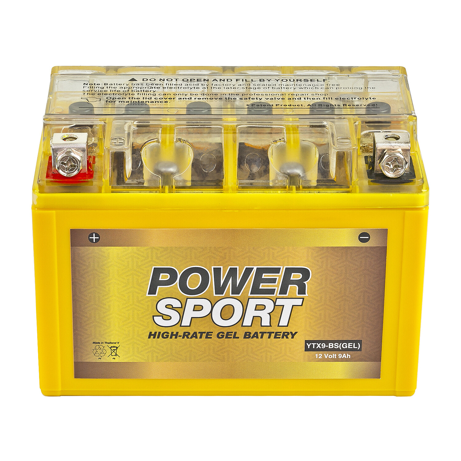 Expert Power YTX9-BS Gel Battery Replaces for Honda TRX300 Fourtrax Sportrax ATV
