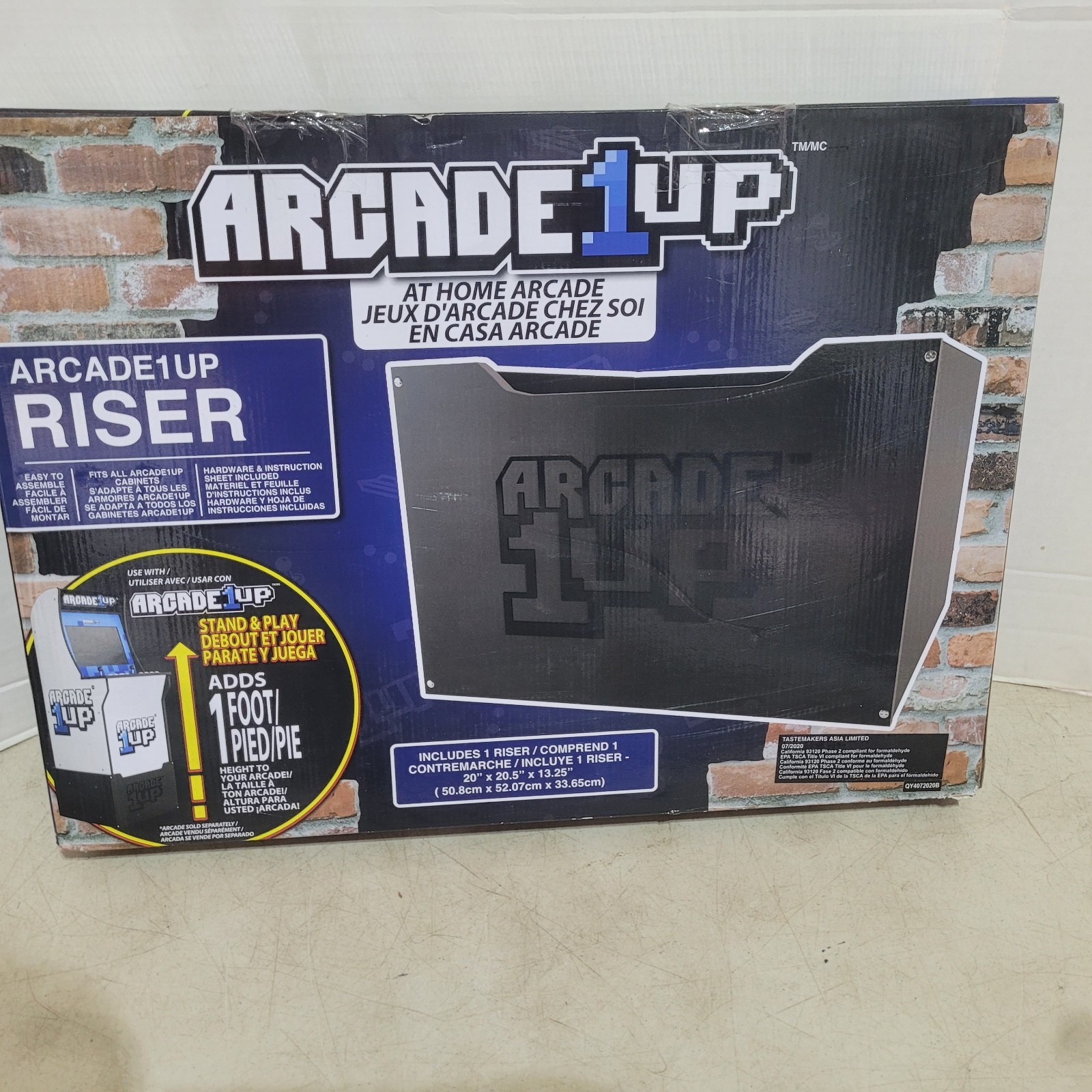 Arcade 1up Riser   Add Up To 1 Foot