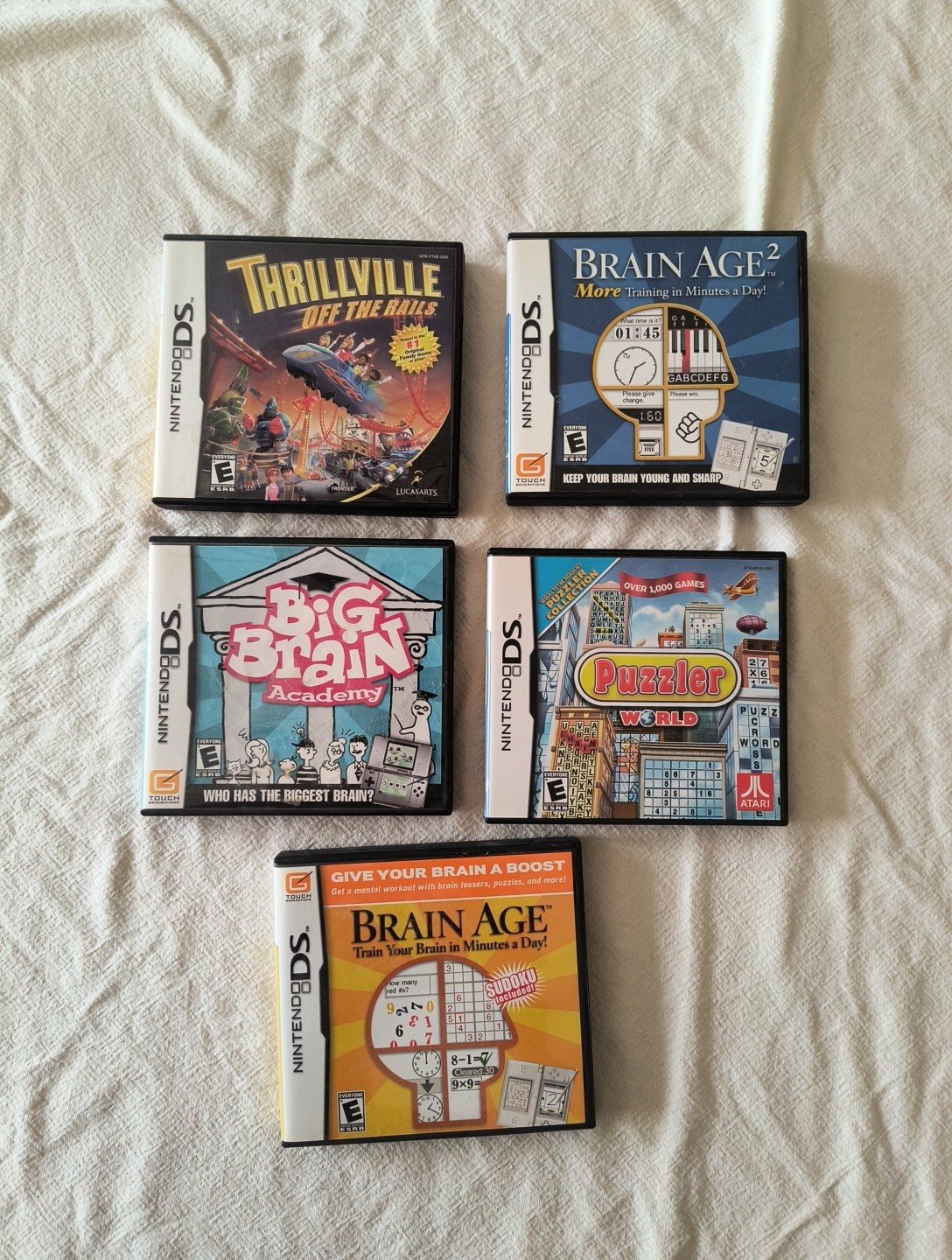 5 Cases Only NO GAME OEM Nintendo DS Authentic