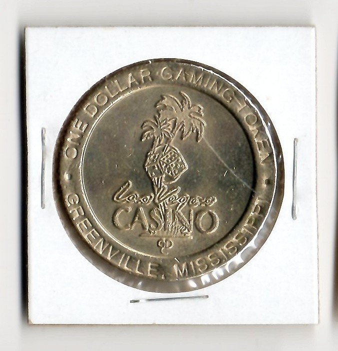 1990s LAS VEGAS CASINO GREENVILLE MISSISSIPPI $1 SLOT COIN CG136231
