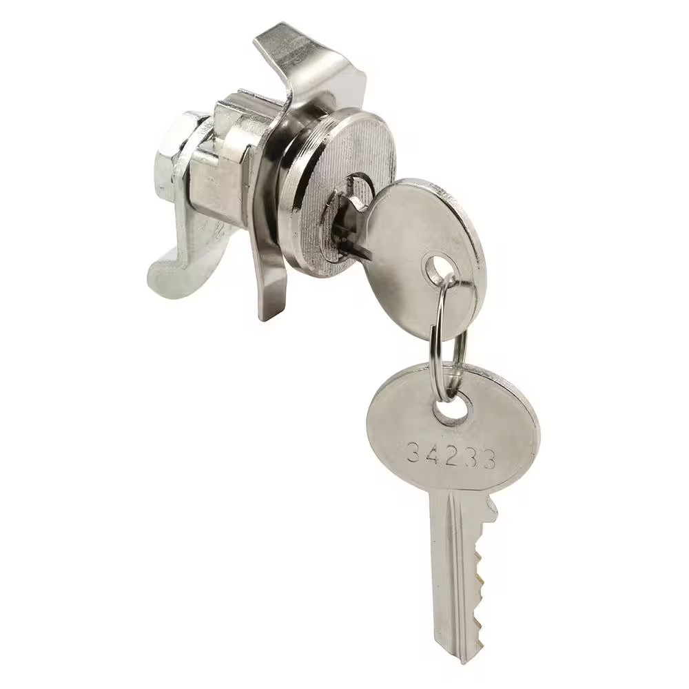5-Pin Tumbler Diecast Nickel-Plated Mailbox Lock, Bommer
