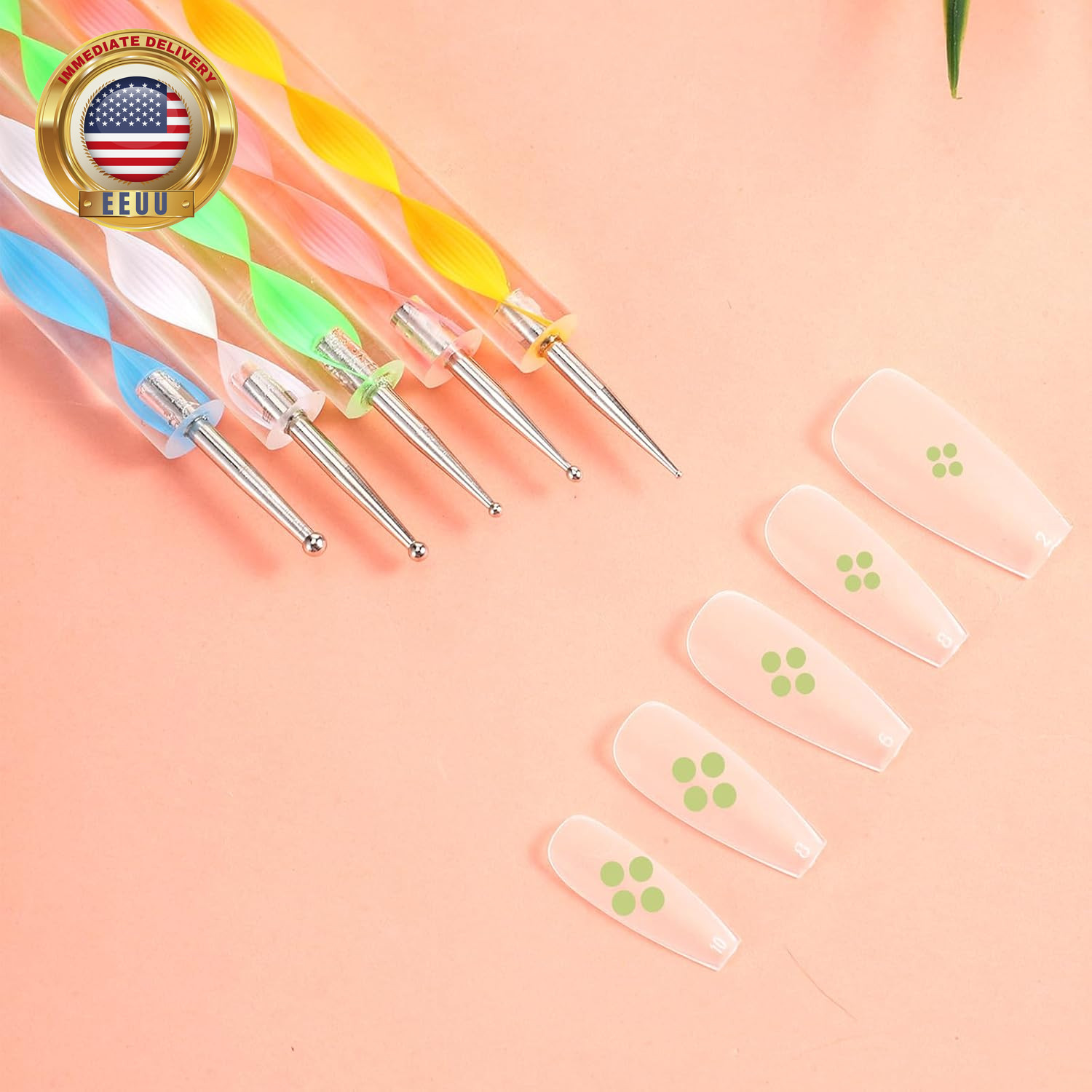 10Pcs Dotting Tools Set, Pattern Tracing Stylus Ball Embossing Stylus for Transf