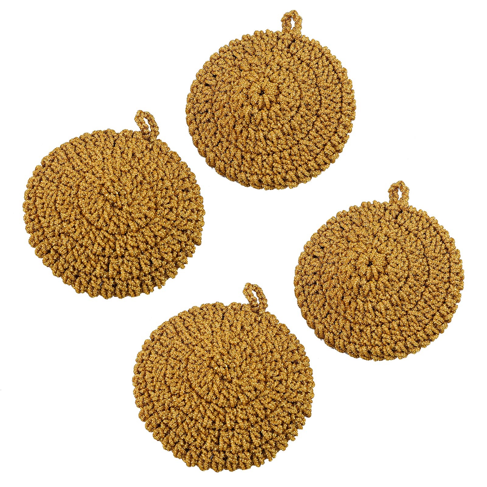 Handmade 4 Sponges Kitchen - Scrub Sponge - Pot Scrubbers - Scouring Pads - M...