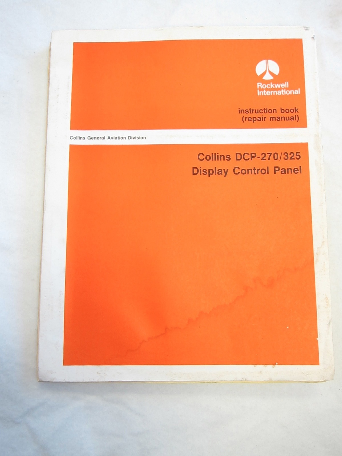Collins Service Repair Manual Instruction Book DCP-270 325 Display Control 
