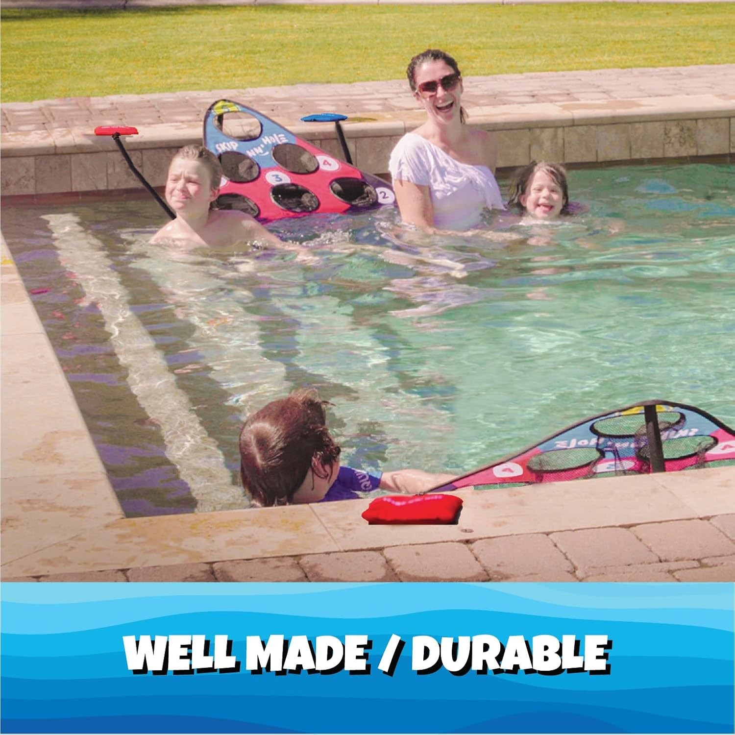 Original Fun Stonne Jump Rope and Pool Cornhole Game Float