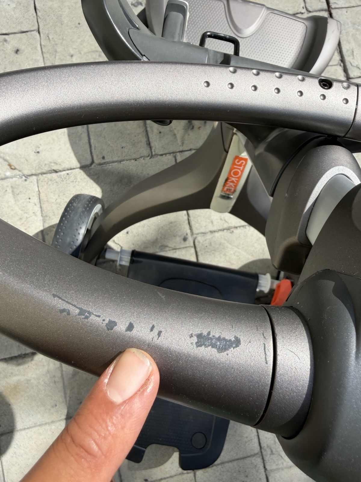 stokke xplory v1 Replacement stroller Frame & Stand Along Board Gray Clean