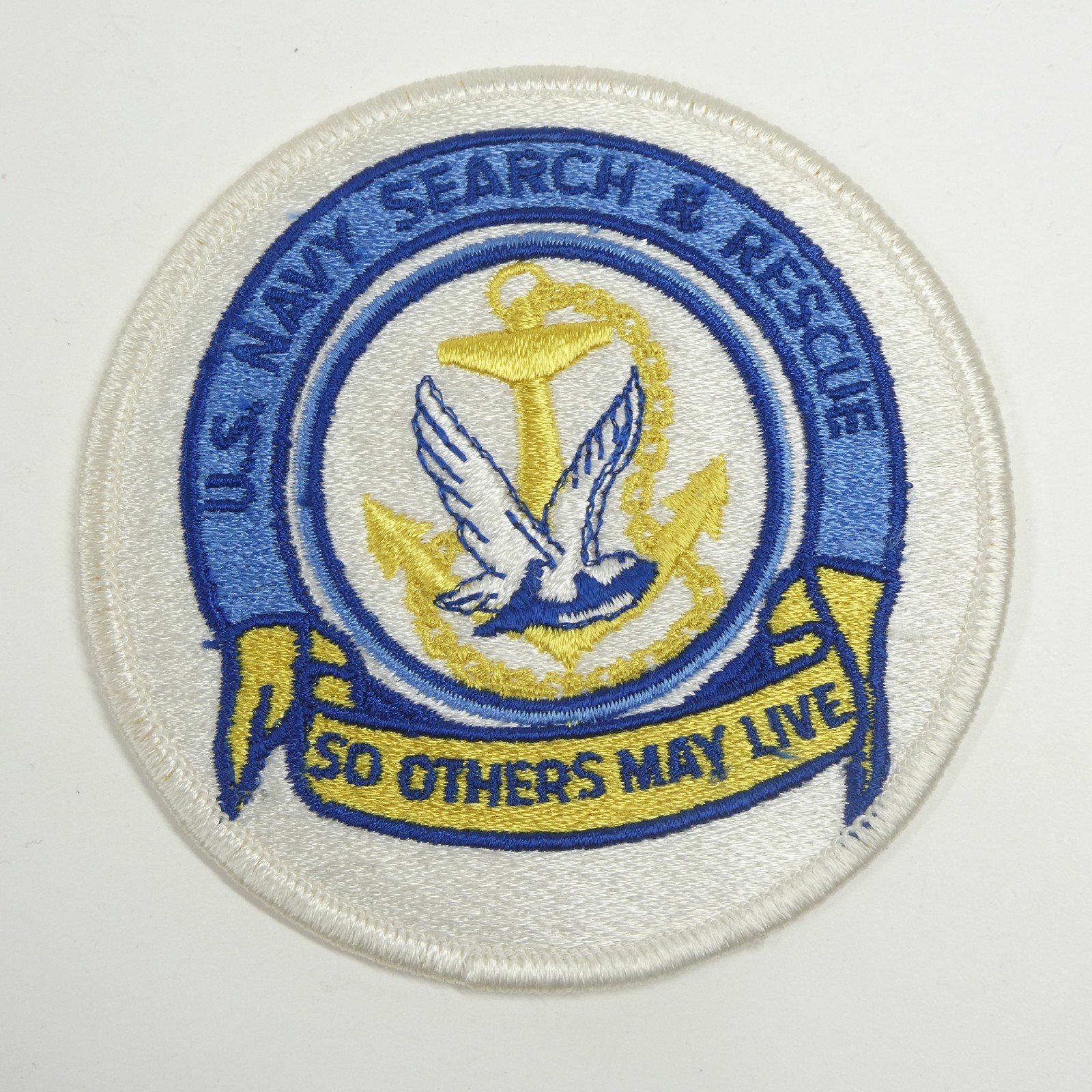 U.S. Navy Search & Rescue Patch Vintage So Others May Live 4" Round