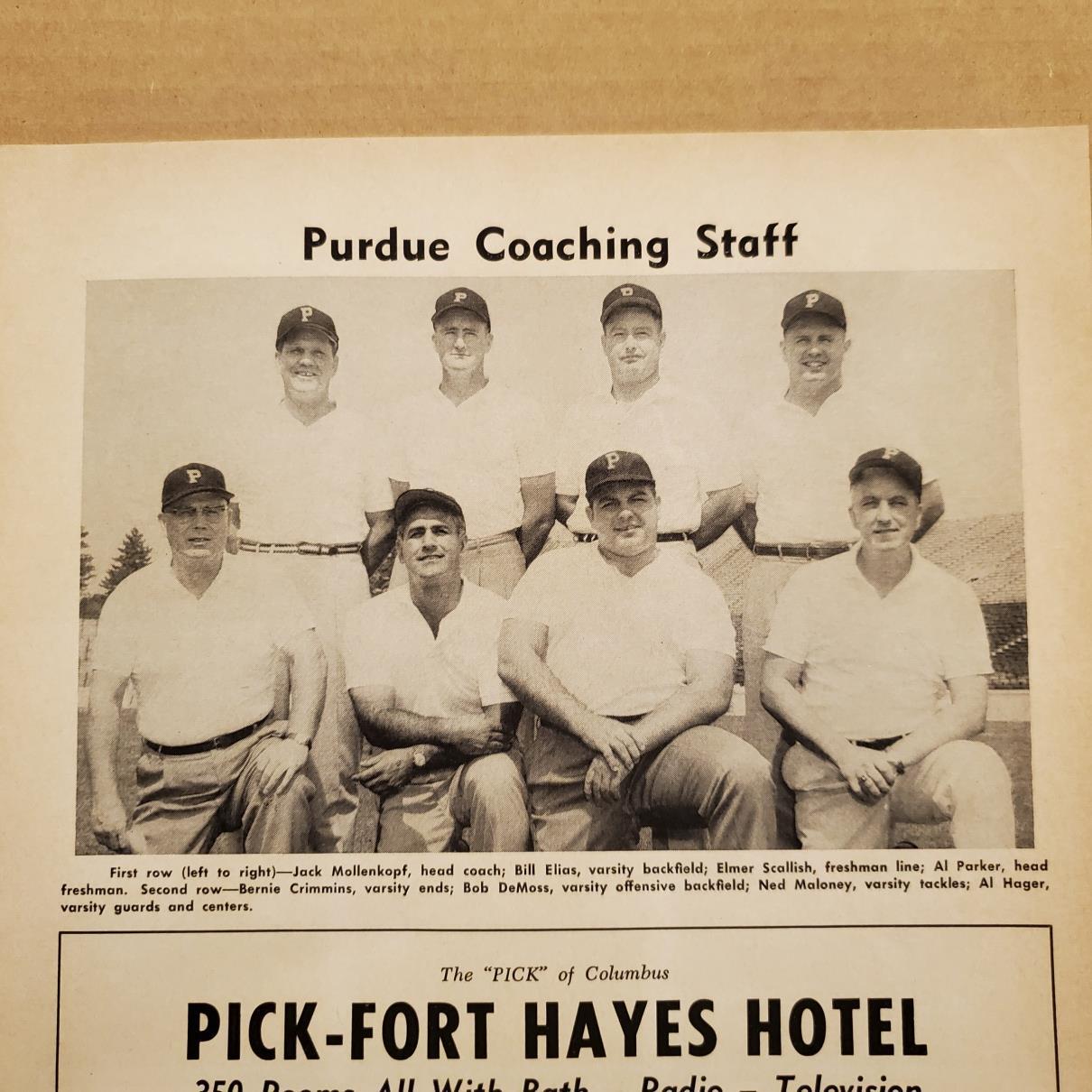 1189----1959 Ohio St at Purdue FB program - Homecoming Game