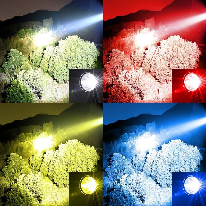 Rechargeable Spotlight Spot Lights Handheld 9000,000 lm Flashlight Lightweight