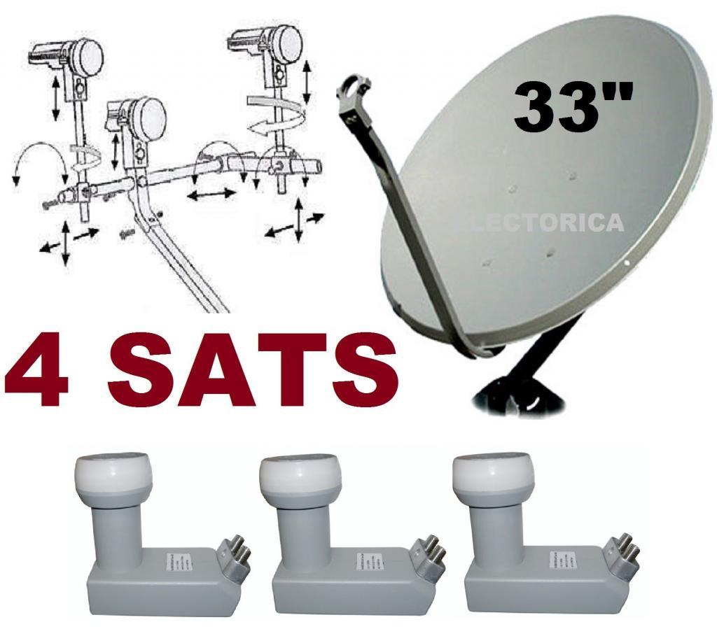 33" SUPER SATELLITE DISH NETWORK LNB 110-118-119-129  HD ANIK F3 HD FTA 118 LNB