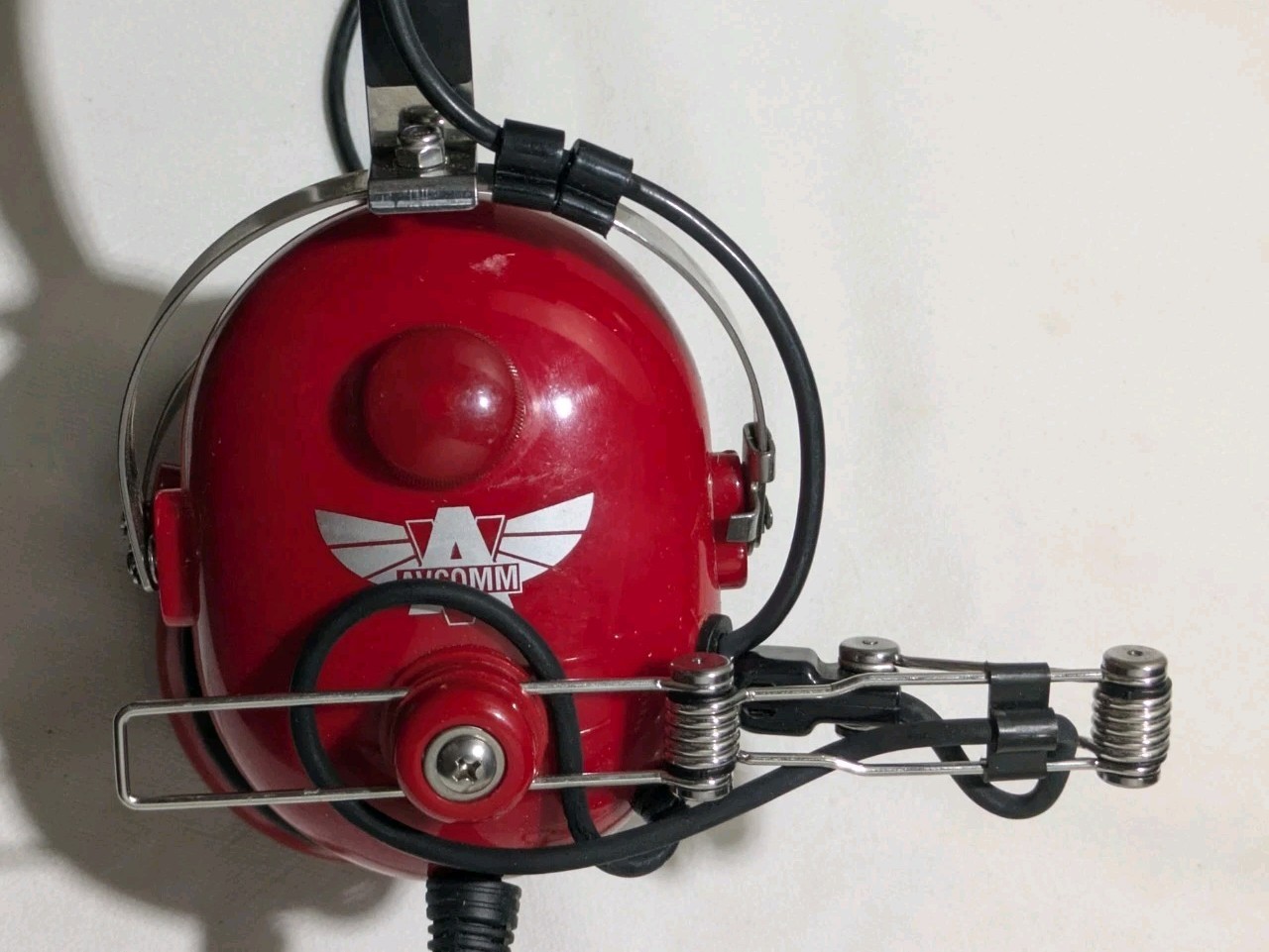 Aviation Communication Headset Model AC-250PNR Red Color