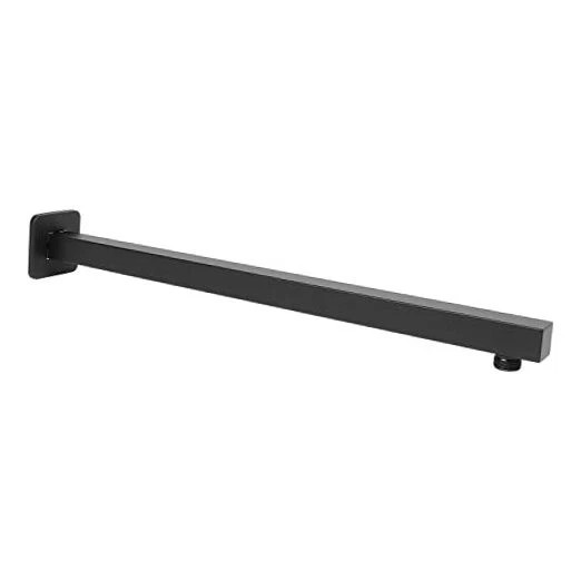 Shower Arm, Rain Shower Head Extension Extender, With Matte Black 20 Inch