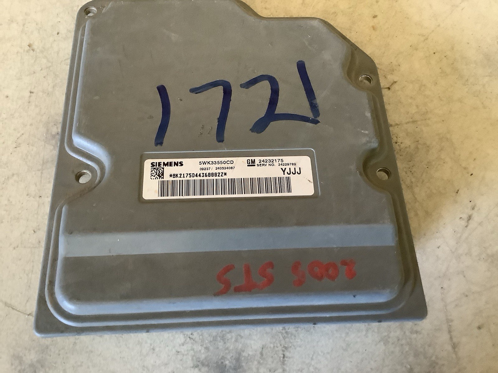 2005 Cadillac STS Transmission Control Module 24229789 ((YJJJ))