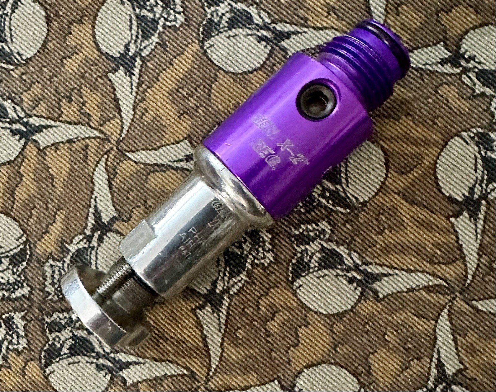 ANS Phase II Gen-X 2 HPR Inline High Pressure Regulator Gloss Purple Autococker