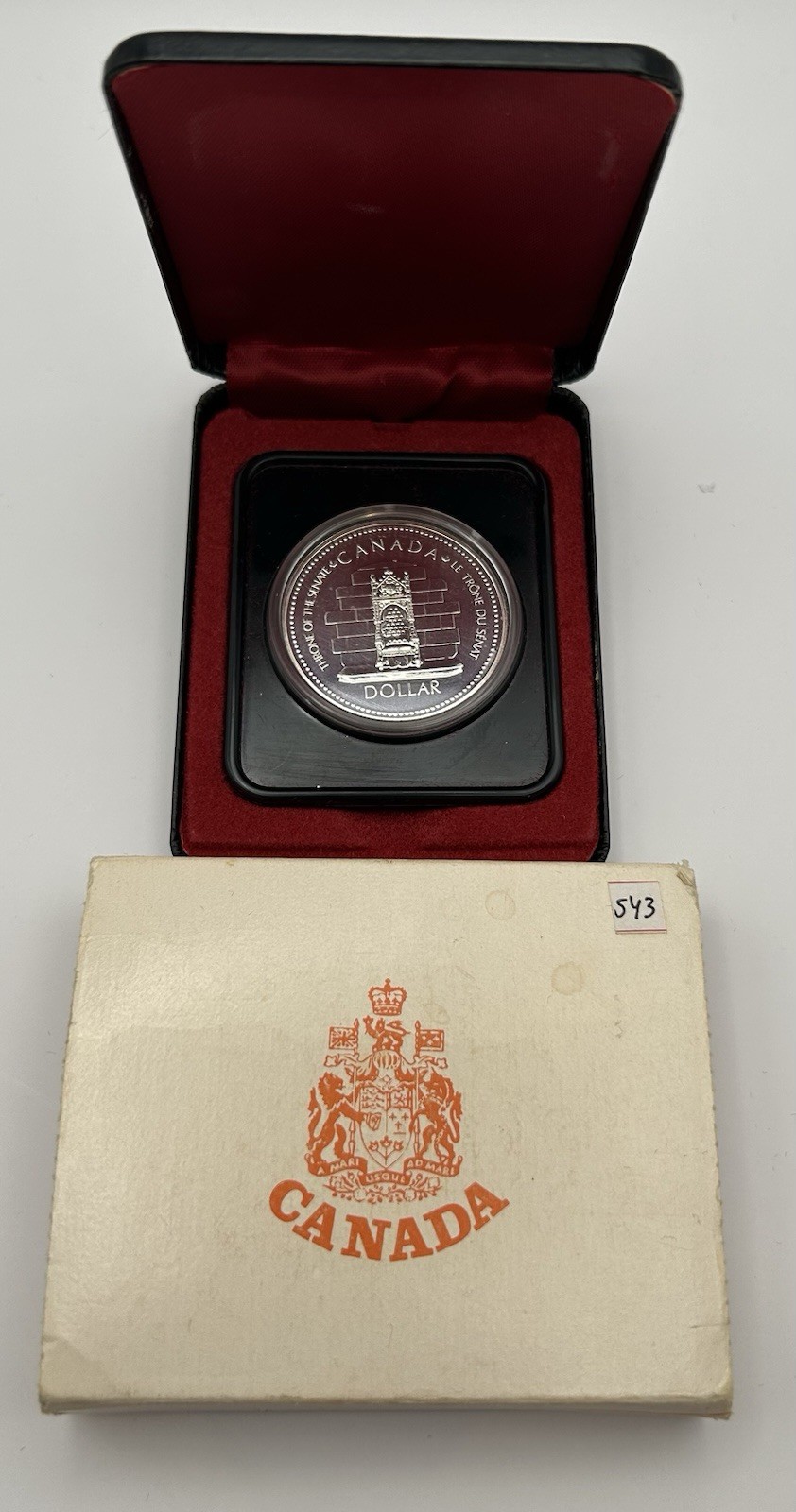 1977 Canada Silver $1 Dollar Coin Silver Jubilee - Throne of the Senate
