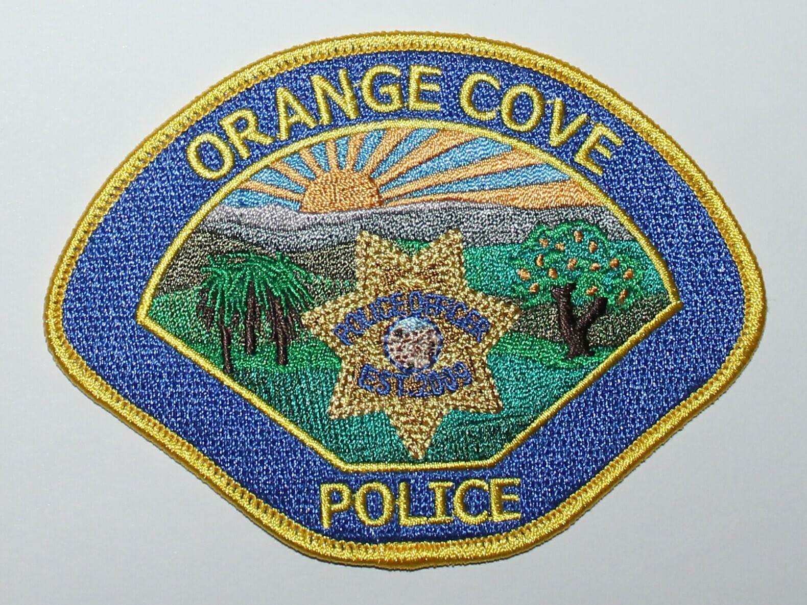 ORANGE COVE POLICE Fresno County California CA PD 2009 Style patch