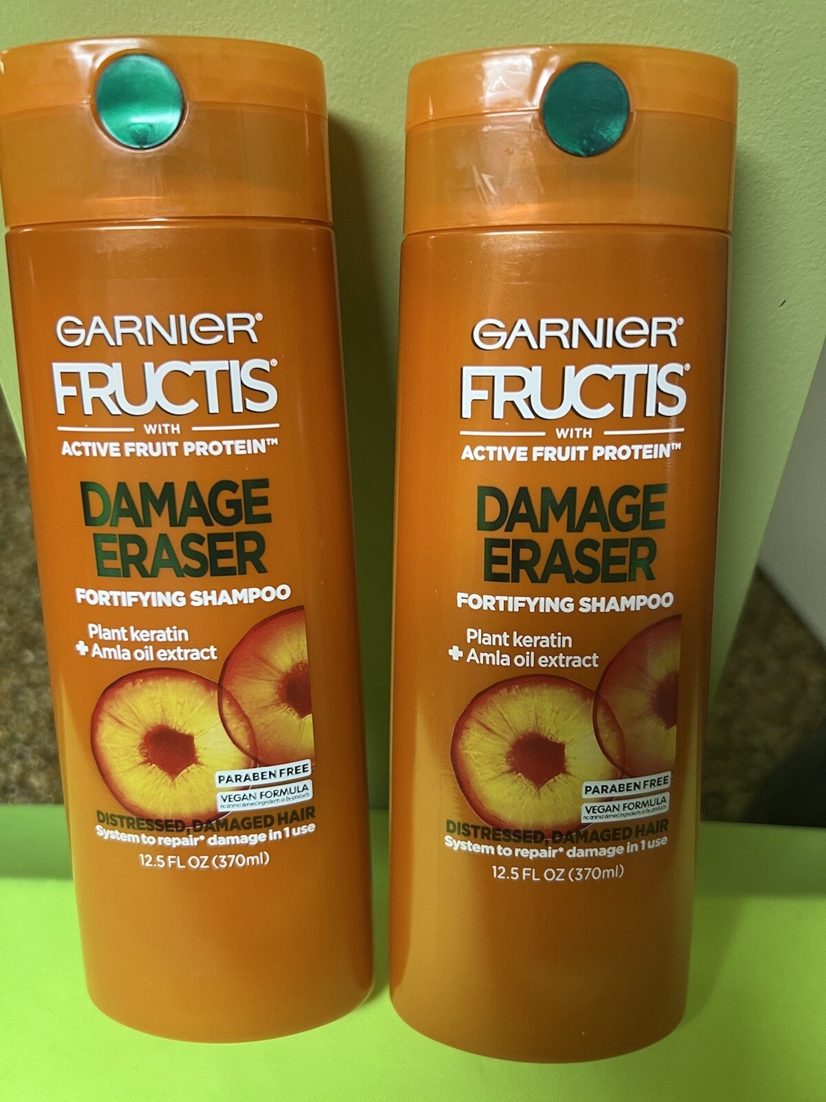 Garnier Fructis Damage Eraser Shampoo, 2 pack Distress,Damaged Hair,12.5 fl. oz