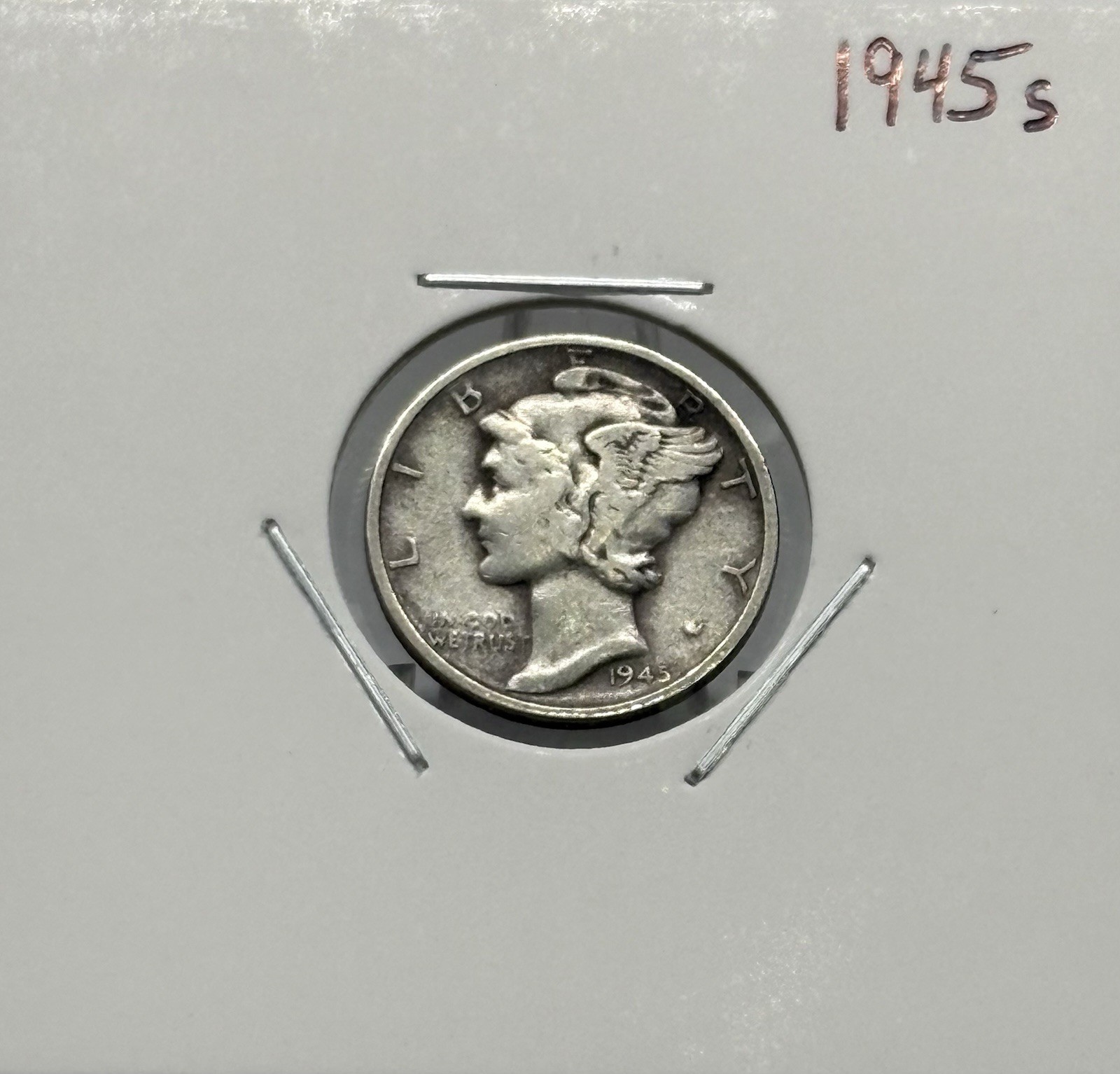 1945-S Mercury Dime, Very Nice, 90% Silver, Low Mintage! 🔥