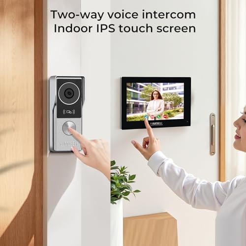 Wired Video Doorbell 7" Intercom 1080P Night Vision