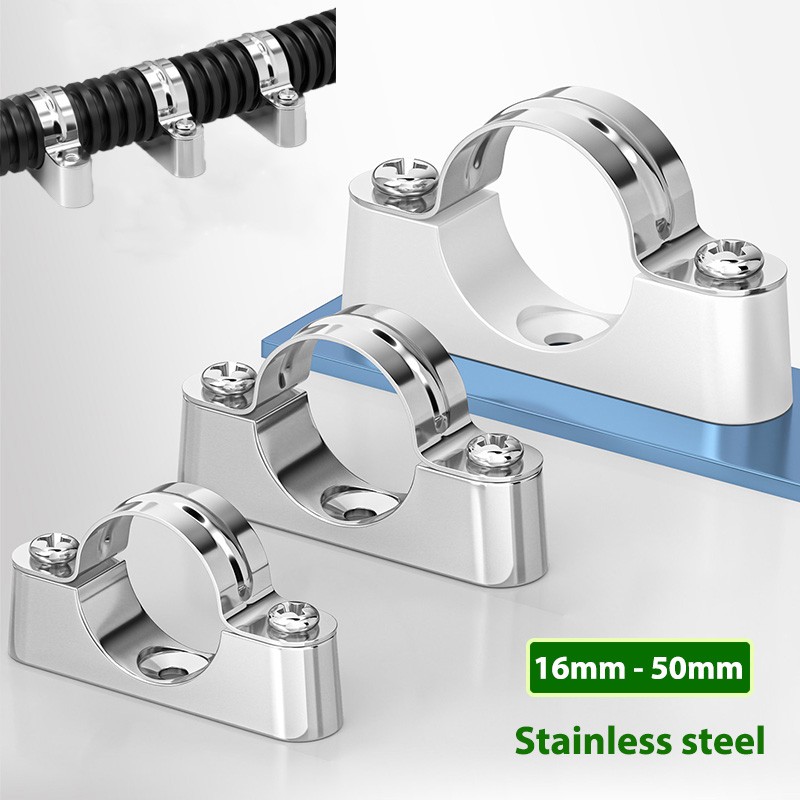 Stainless Steel Pipe Support Pipe Bracket Clamp Wall Mount Ceiling Mount Fitting