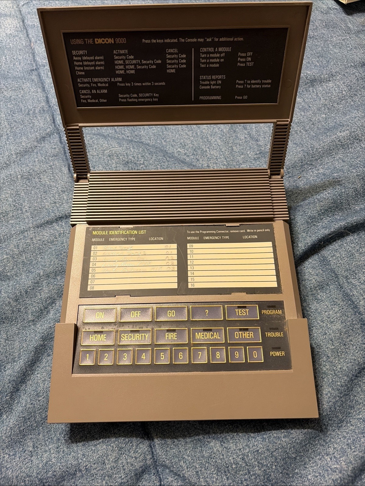 Vintage DICON 9000 security system main unit only vg