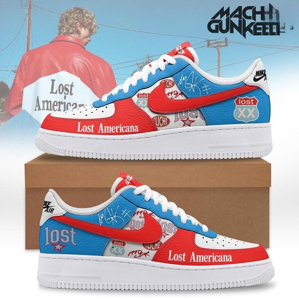 Machine Gun Kelly Lost Americana Air Force 1 Shoes Sneakers
