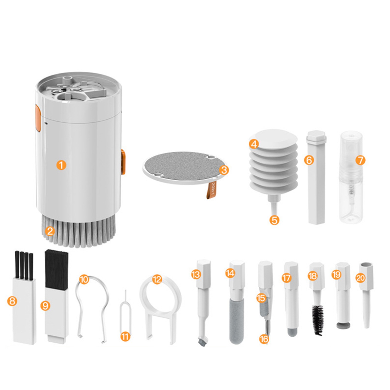 Multi-Function Cleaner Kit For Laptop Keyboard Airpod Earbuds Phone & More