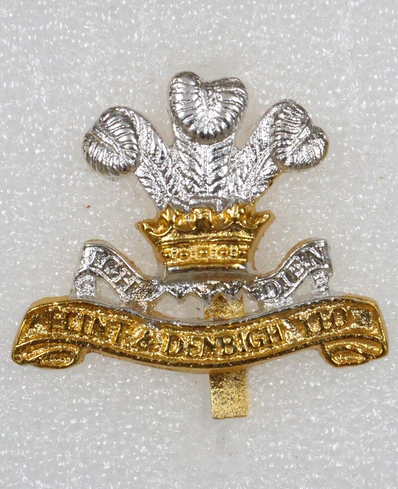 British Army Badge: The Flint & Denbright Yeomanry - anodized