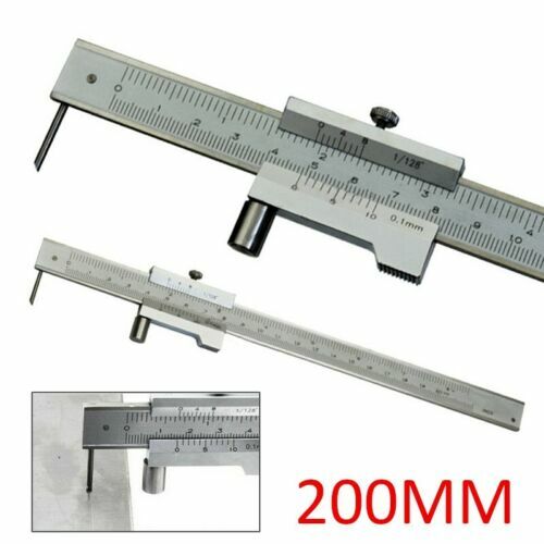 Stainless Steel 0-200 mm Vernier Caliper Gauge Micrometer Ruler Paquimetro