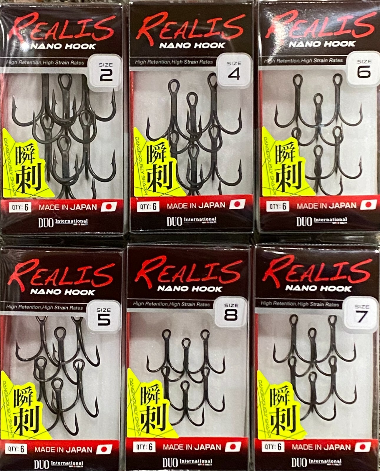 Duo Realis JDM Nano Treble Hooks: Crankbait, Topwater, Lipless - Choose Size