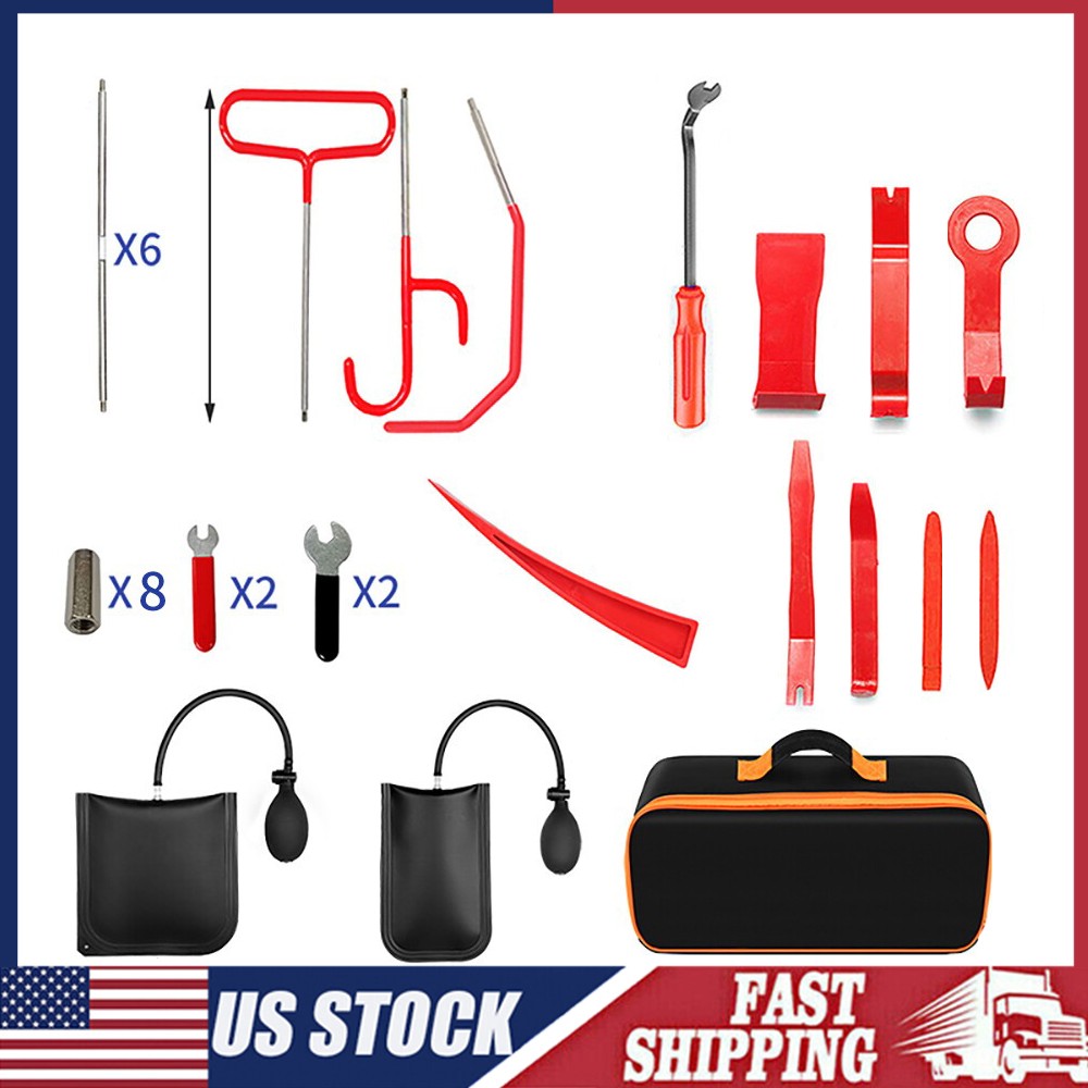 33Pcs Emergency Auto Tool Window-Car Door Lock Universal Tool Kits US STOCK