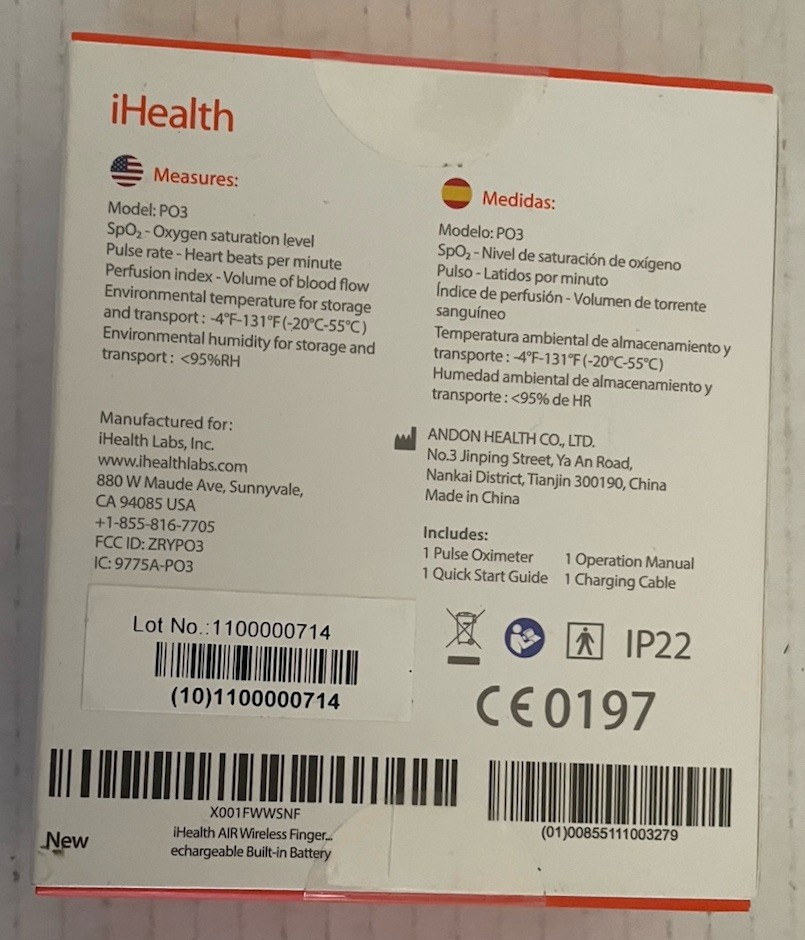Wireless Pulse Oximeter
